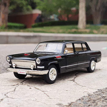 新奥模型1:38红旗ca770礼宾车原厂仿真合金汽车模型摆件声光回力金属