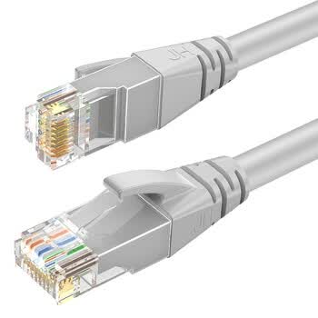 晶华 五类网线 CAT5类百兆高速网络跳线工程家用电脑路由器RJ45监控跳线8芯双绞成品线缆 灰色1米W183C 晶华 五类网线 CAT5类百兆高速网络跳线工程家用电脑路由器RJ45监控跳线8芯双绞成品线缆 灰色1米W183C