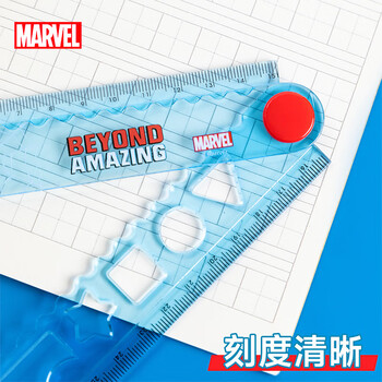 迪士尼(Disney)学生直尺 30cm可折叠尺子 小学生多功能塑料直尺 男孩开学文具学习用品 蜘蛛侠DM0346A1 迪士尼(Disney)学生直尺 30cm可折叠尺子 小学生多功能塑料直尺 男孩开学文具学习用品 蜘蛛侠DM0346A1