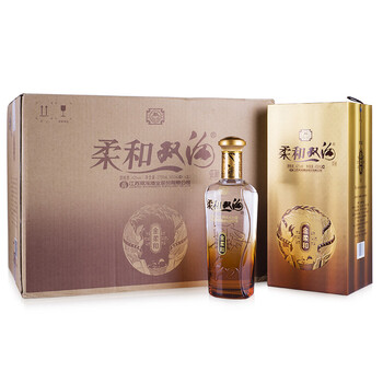 双沟【宴会送礼】 柔和双沟 42度 金装 浓香型白酒 42度 450ml 6瓶 金