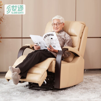 世道世道可按摩加热多功能电动沙发椅老人助起椅电动可升降可sub充电 恬适版