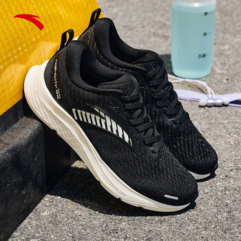 安踏公路99 跑鞋女2022秋季新款网面透气缓震轻质运动鞋跑步鞋 -1黑