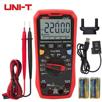优利德（UNI-T）UT61E+ 数字万用表真有效值智能防烧万能表电工多用表4位半
