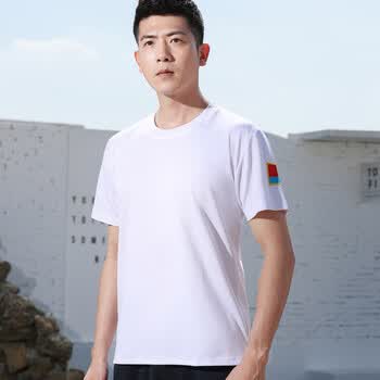雄翎空军训练服飞行员套装圆领衫夏季男作训t恤速干透气体能服短袖 藏