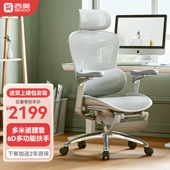 西昊 Doro C300人体工学电脑椅 家用办公椅 椅子久坐舒服 老板椅