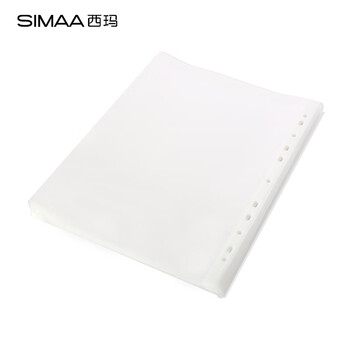 西玛(SIMAA)100只11孔资料册文件袋 透明资料袋 替芯袋保护袋 文件票据收纳 搭配孔夹快劳夹使用 19824 西玛(SIMAA)100只11孔资料册文件袋 透明资料袋 替芯袋保护袋 文件票据收纳 搭配孔夹快劳夹使用 19824