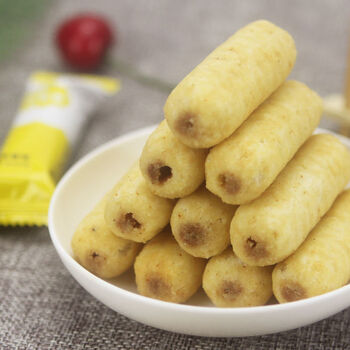 夹心米果250g粗粮能量棒早餐饼干休闲零食小吃膨化食品整箱咸蛋黄味