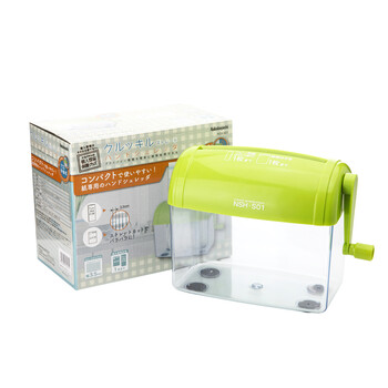 仲林(Nakabayashi)桌面手摇碎纸机小型粉碎机办公家用迷你碎纸机快速粉碎作业文件 绿色 NSH-S01GN 仲林(Nakabayashi)桌面手摇碎纸机小型粉碎机办公家用迷你碎纸机快速粉碎作业文件 绿色 NSH-S01GN