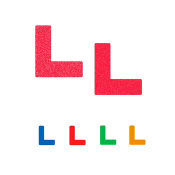 信发（TRNFA）5s定位贴 L型100个装 四角直角定位标签6S定位胶带 定置线警示条桌 蓝色磨砂款