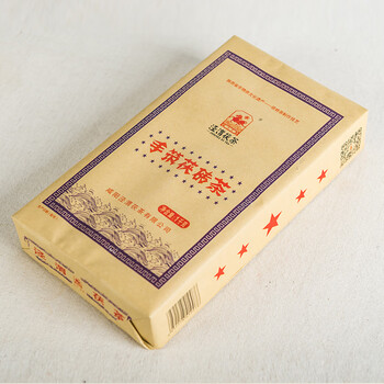 泾渭茯茶黑茶 过节礼盒 咸阳茯茶 陕西西安特产 金花茯砖茶  手筑茯砖1kg