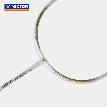威克多（VICTOR）胜利羽毛球拍全碳素轻量高磅猎鹰白金小隼TK-HAWK 5U【空拍】