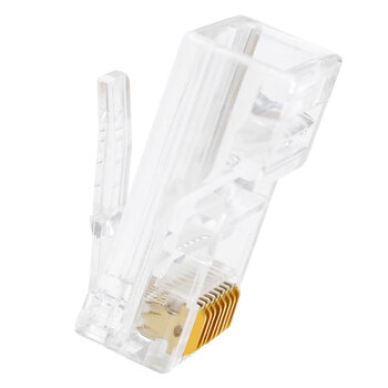 礼嘉 LJ-58100 工程级非屏蔽网线水晶头 电脑宽带超五类RJ45网络水晶头100个/包 8P8C纯铜镀金 CAT5e线缆接头 礼嘉 LJ-58100 工程级非屏蔽网线水晶头 电脑宽带超五类RJ45网络水晶头100个/包 8P8C纯铜镀金 CAT5e线缆接头