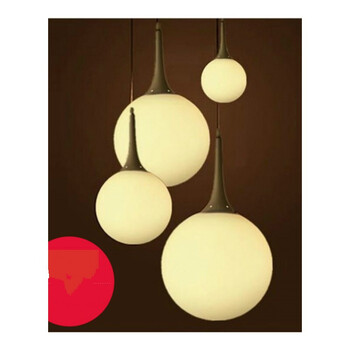 现代简约创意个性客厅卧室灯饰玻璃圆球形灯具单头三头餐厅灯吊灯 20