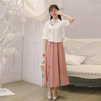 改良汉服女装民国学生服古装日常复古中国风学生装古风夏款演出服杰芙