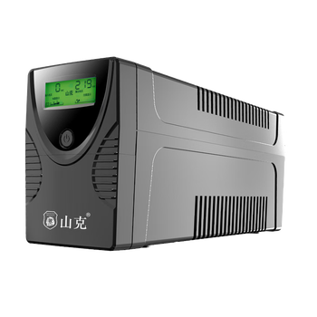 山克SK650 ups不间断电源家用办公稳压应急停电后备用电源 绿色屏幕