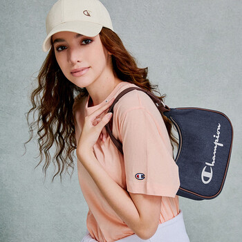 Champion冠军腋下包单肩包牛角包女春夏新款小肩包斜挎包 藏蓝 均码