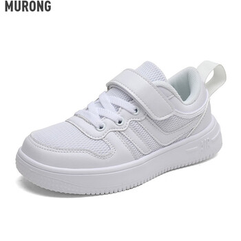 慕茸开学季中小学生运动鞋男孩小白鞋校园春季男童2022儿童白色中大童