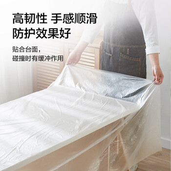 京东京造 一次性桌布 长方形大号加厚烧烤露营透明台布180×180cm【30张】