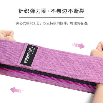 PROIRON普力艾 弹力带力量训练健身阻力带瑜伽练腿练臀弹力圈 粉30磅