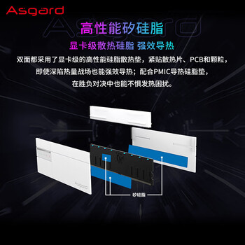 阿斯加特（Asgard）32GB(16GBx2) DDR5 6000 台式机内存条 女武神·瓦尔基里II代 RGB灯条 海力士A-die CL28 极地白