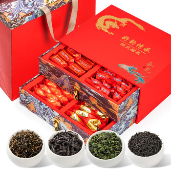 印象堂茶叶2026铁观音大红袍小种金骏眉茶叶礼盒装送人长辈512g教师