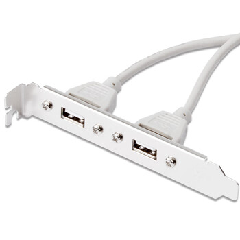 魔羯 MOGE MC8221 主板USB挡板线9针标准2口扩展两个USB2.0接口 2口USB2.0扩展全高4U设计 线长30cm