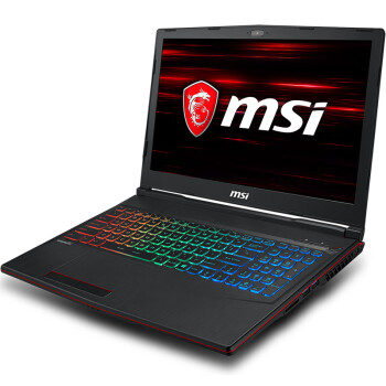 微星(msi)GP63 15.6英寸游戏本笔记本电脑(i7-8750H 8G 2T+128G SSD GTX1060 6G独显 94%色域 Killer 黑)
