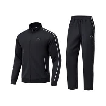 李宁(LI-NING)乒乓球服男女同款新秀系列开衫无帽卫衣健身运动套装两件装 L 李宁(LI-NING)乒乓球服男女同款新秀系列开衫无帽卫衣健身运动套装两件装 L