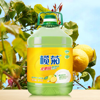 榄菊 大桶洗洁精商用10kg 金果园餐具果蔬清洗剂食品用级别洗涤灵