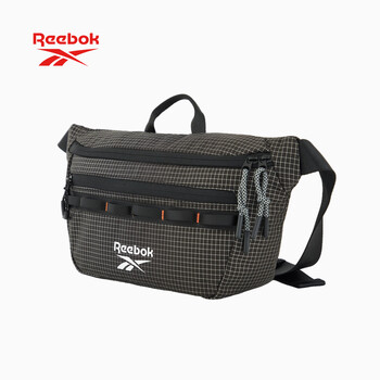 锐步防泼水耐磨轻量胸包 户外旅行多场景单肩斜挎包 可调节肩带 黑色