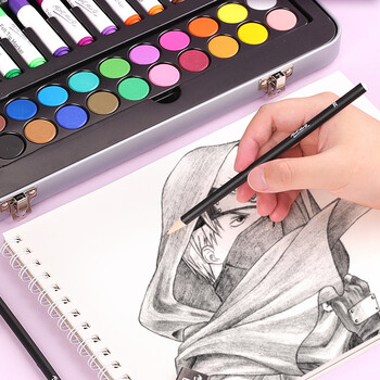 蒙玛特(Mont Marte)画画套装85件 儿童绘画套装画笔套装水彩笔 美术颜料油画棒铅笔卷笔刀节日礼物MMGS0021I美术写生 蒙玛特(Mont Marte)画画套装85件 儿童绘画套装画笔套装水彩笔 美术颜料油画棒铅笔卷笔刀节日礼物MMGS0021I美术写生