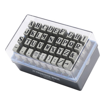 旗牌（Shachihata）Artline 英文字母符号拼接自由组合印章套装号码机 36字粒 8.2*6.4mm 1号 EGRA-33M 1套