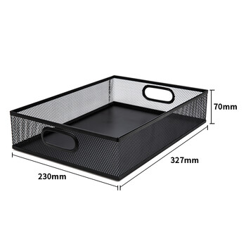 得力(deli)金属商务方形文件篮 镂空网材文件桌面收纳文件架/资料架/文件篮 财务凭证发票单据发票 黑色79080 得力(deli)金属商务方形文件篮 镂空网材文件桌面收纳文件架/资料架/文件篮 财务凭证发票单据发票 黑色79080