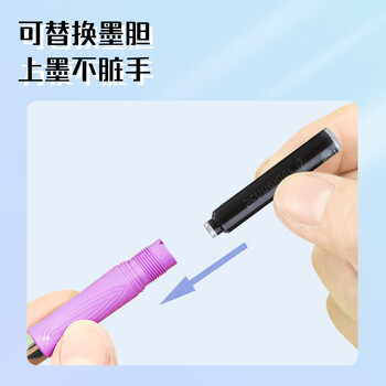 施耐德（Schneider）钢笔 学生练字成人签字笔三四年级开学必备用品办公墨水笔F尖 幻影（Voyage）-橄榄枝绿