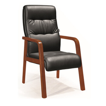 红本办公椅实木椅会议椅