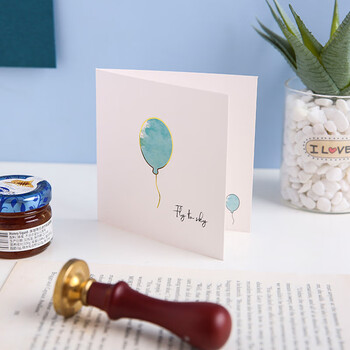 狮洛德 生日送同学贺卡母亲节礼物装饰留言卡毕业季明信片6张带信封封口贴