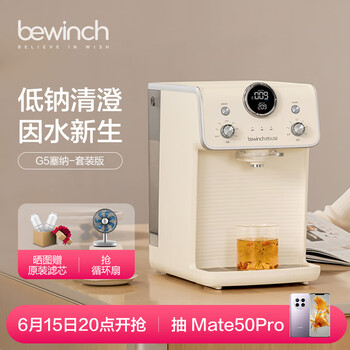 碧云泉G5【母婴级认证】低钠淡矿宝宝直饮水净水器 加热家用宝宝泡奶粉直饮一体机 自来水过滤饮水机 G5-塞纳:套装版