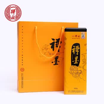 一得阁禅墨墨汁礼盒装文房四宝精制墨水文人墨士国画装裱用品寺庙抄经描红禅墨精美铁盒500g
