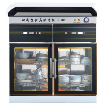 亲和(qinh)多功能配餐消毒柜立式商用不锈钢大型消毒碗柜餐厅茶水柜