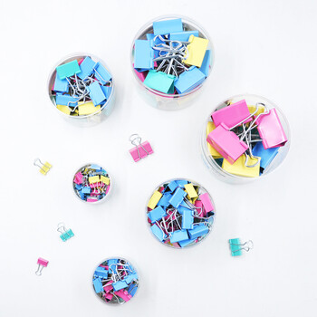 三木(SUNWOOD)效率王系列 24只41mm 2#彩色长尾夹/金属票据夹/燕尾夹 P16-2 三木(SUNWOOD)效率王系列 24只41mm 2#彩色长尾夹/金属票据夹/燕尾夹 P16-2