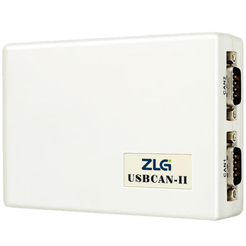 ZLG致远电子  USB转2路CAN盒 DB9接口新能源汽车CAN总线分析报文采集 智能USBCAN接口卡 USBCAN-II