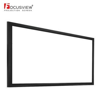 Focusview焦点屏幕珍珠高增益软白画框幕投影幕布影院级高增益白幕4K高清投影家庭影院框架幕布投影幕布厂家 珍珠 影院级高增益白幕【定制时间：15个工作日】 100英寸