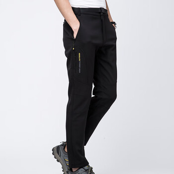 狼爪冲锋裤户外男女保暖防风防水登山服冬季裤子加绒加厚抓绒裤 男款