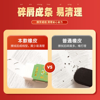 晨光（M&G）(M&G)聚干净橡皮擦孔庙考试橡皮无邻苯擦拭干净聚屑少屑考试文具大号AXP963MR 30块