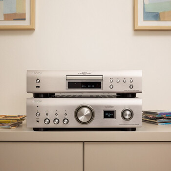 天龙（DENON）DCD-900NE 家庭影院HiFi播放机 Hi-Res无损音乐CD机 DSD解码 支持CD/USB播放 银色