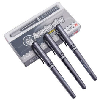 晨光(M&G)文具AGP13604/1.0mm大容量磨砂中性笔签字头粗字水笔练字笔考试商务硬笔书法用 黑色 12支/盒 1盒装 晨光(M&G)文具AGP13604/1.0mm大容量磨砂中性笔签字头粗字水笔练字笔考试商务硬笔书法用 黑色 12支/盒 1盒装