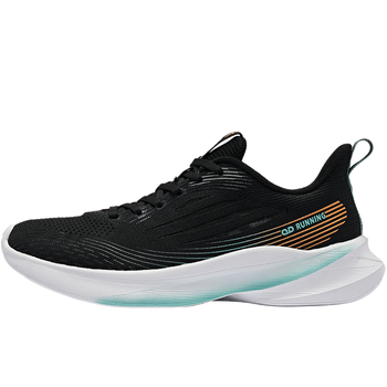 0运动鞋男2023年夏季新款网面透气跑步鞋缓震回弹鞋 黑色/天青色 39