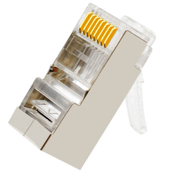 礼嘉 LJ-SP650 工程级六类千兆网络屏蔽水晶头 Cat6网线RJ45镀金水晶头 50个/包 8P8C连接头 FTP屏蔽 抗干扰 礼嘉 LJ-SP650 工程级六类千兆网络屏蔽水晶头 Cat6网线RJ45镀金水晶头 50个/包 8P8C连接头 FTP屏蔽 抗干扰