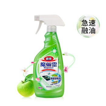 花王（KAO）油污清洁剂 油烟机清洗剂油污净厨房去重油清洁剂 清洁泡沫500ml
