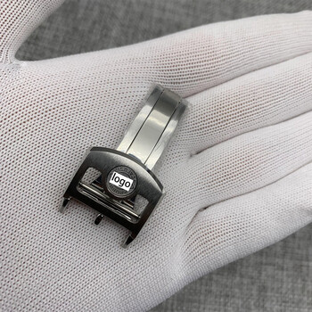 代用万国iwc葡萄牙葡计葡七波涛菲诺表扣精钢扣折叠扣地球扣针扣 银色